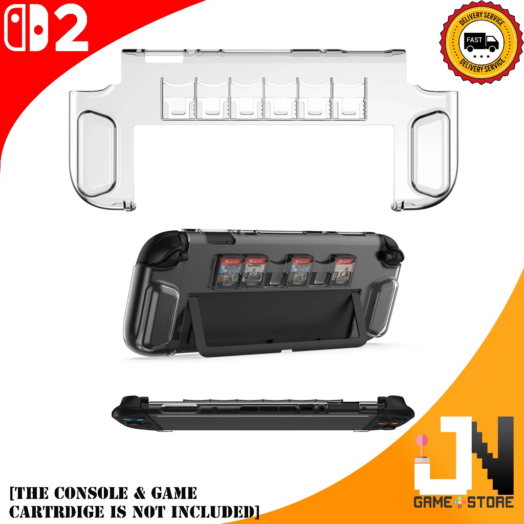 เคส Dobe Nintendo Switch 2 NSW2 Crystal พร้อมช่องเสียบการ์ดเกมหลายตัว [TNS-3155](ใหม่)