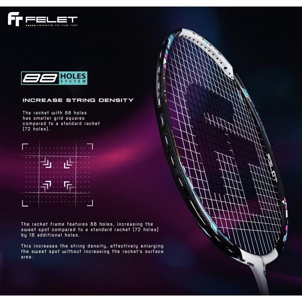 FELET BADMINTON CKET WOVEN EIGHTY 8