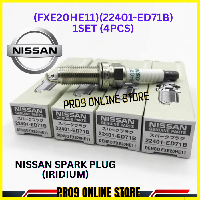 NISSAN X TRAIL T32 2.5 TEANA 2.5 L33 MURANO SPARK PLUG (22401-ED71B) (FXE20HE11) (1 ชุด 4 ชิ้น)