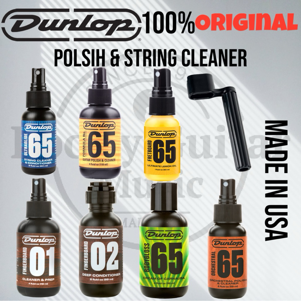 Jim Dunlop Formula 65 Ultimate Lemon Oil 6511J/ Polish 651J/ Conditioner 6532/ 6582/ 6592/ Winder/ F