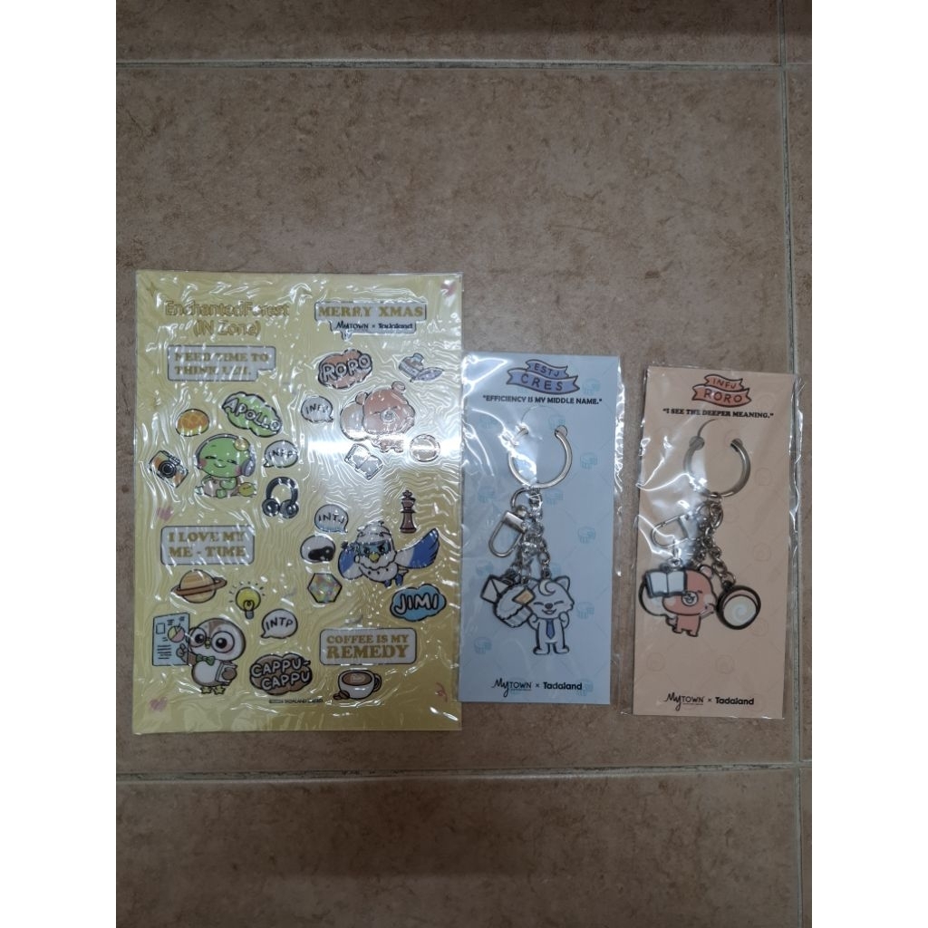 Tadaland Friends- ชุดพวงกุญแจ Charms MBTI