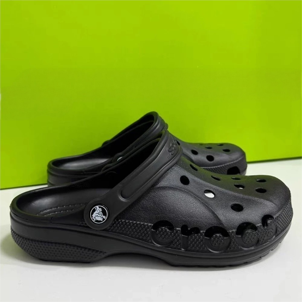 Sandal Crush Shimmer Clog สีชมพูเงาสําหรับผู้หญิงรองเท้าชายหาด