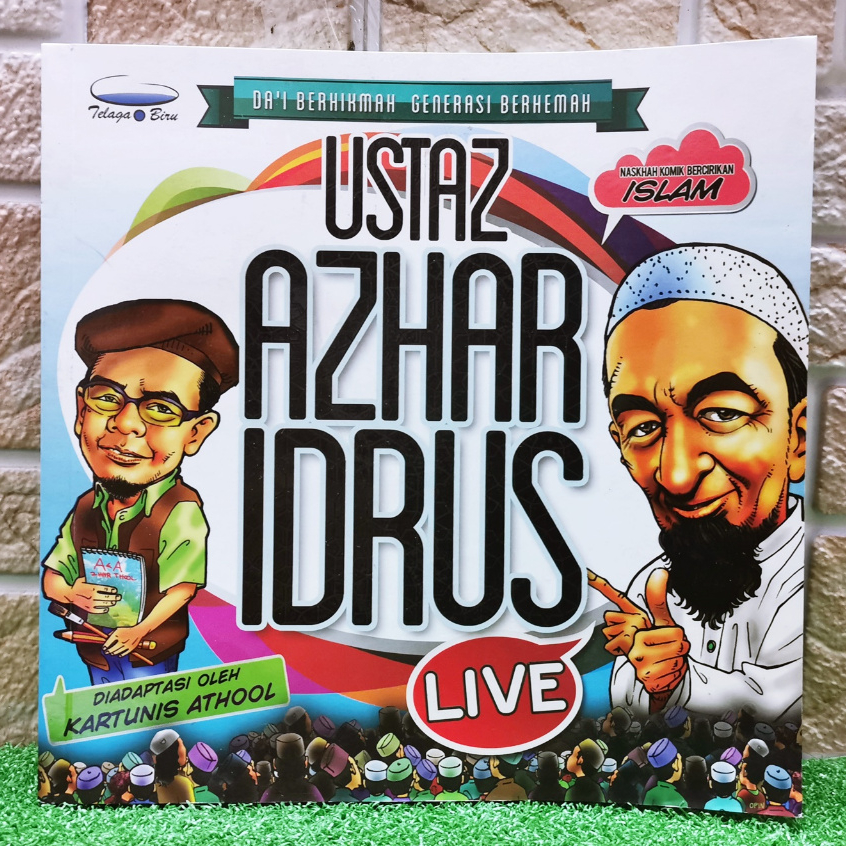 PRELOVED 红 Comic "Ustaz Azhar Idrus LIVE" (Blue Lake) โดย Cartoonist Athool Mankah การ์ตูนอิสลาม ตัว