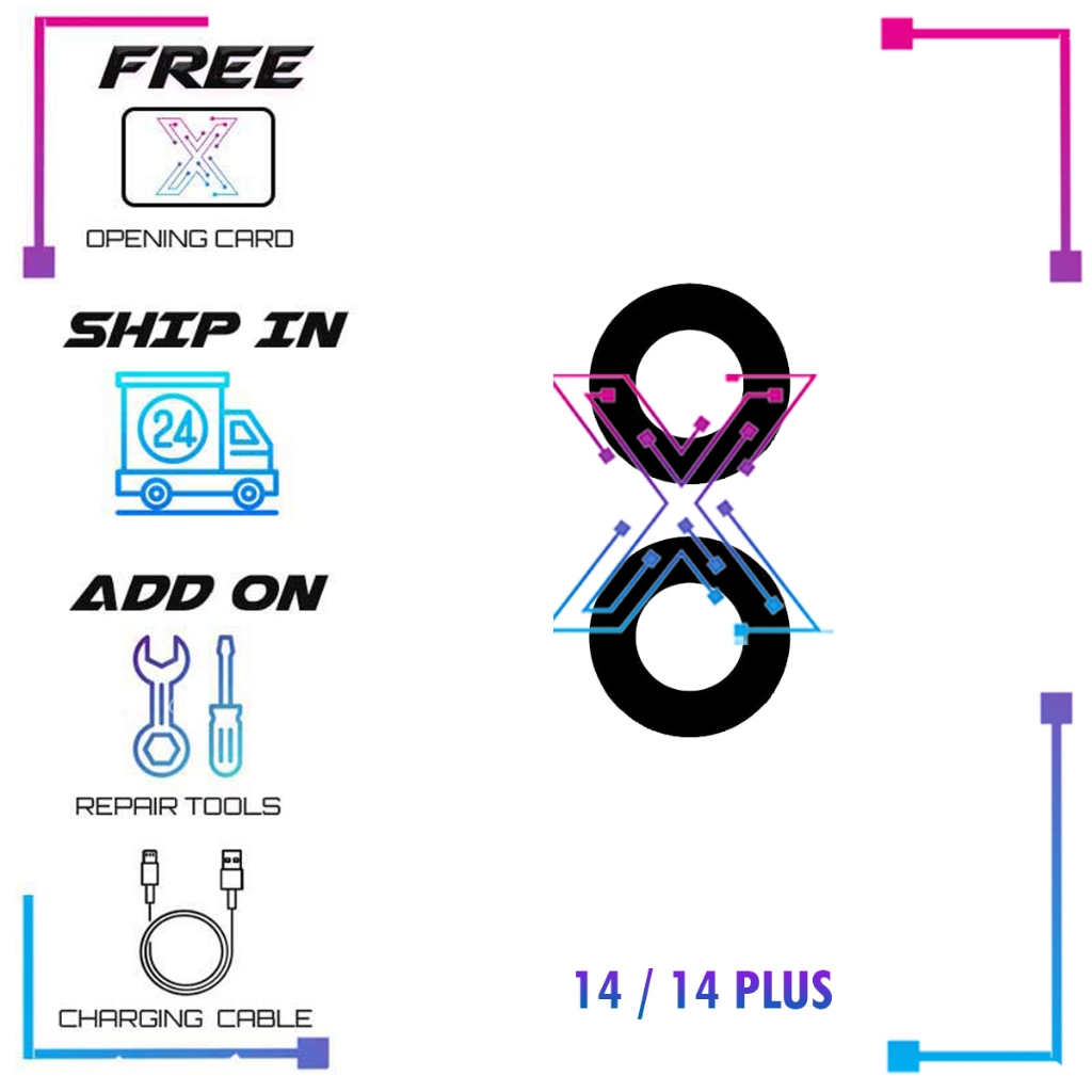 เลนส์กล้องสําหรับ IP 14 / IP 14 PLUS (Kaca Kamera)
