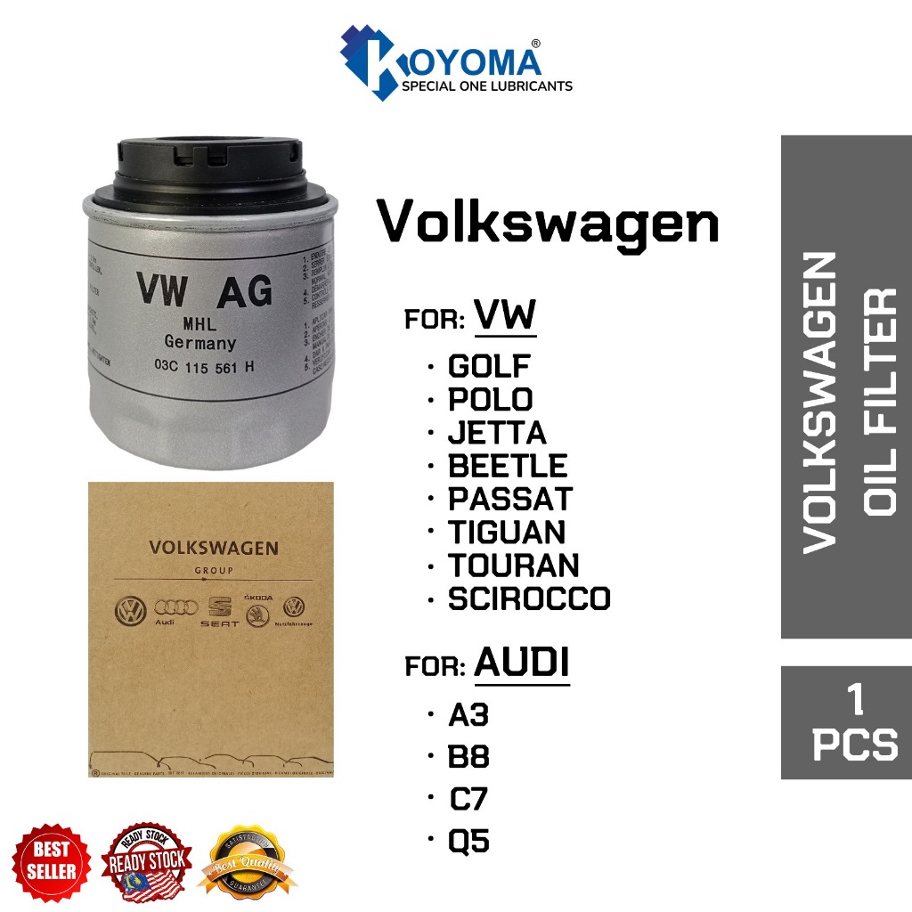 VOLKSWAGEN 1.4 POLO, BEETLE, GOLF MK6 , GOLF GTI, SCIROCCO OIL FILTER 03C 115 561H