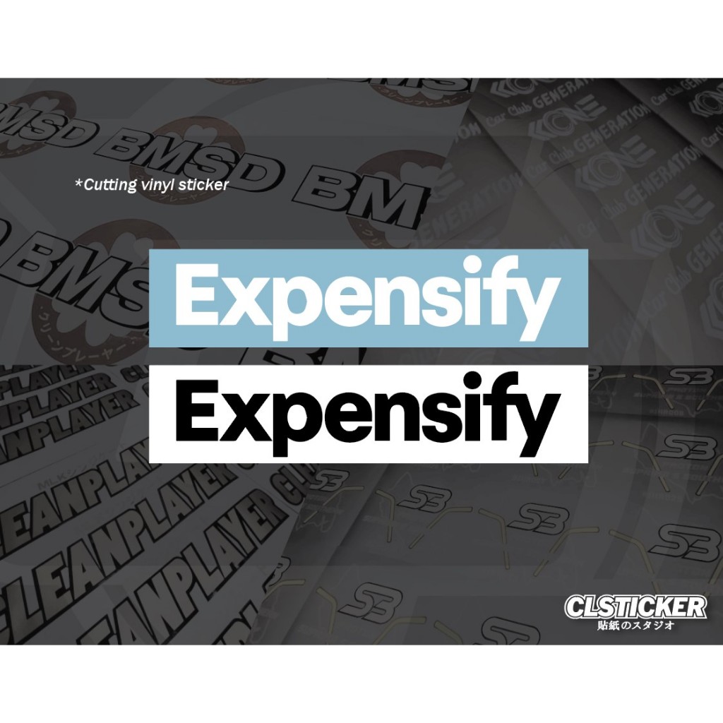 สติ๊กเกอร์ตัดโลโก้ Expensify F1 The Movie