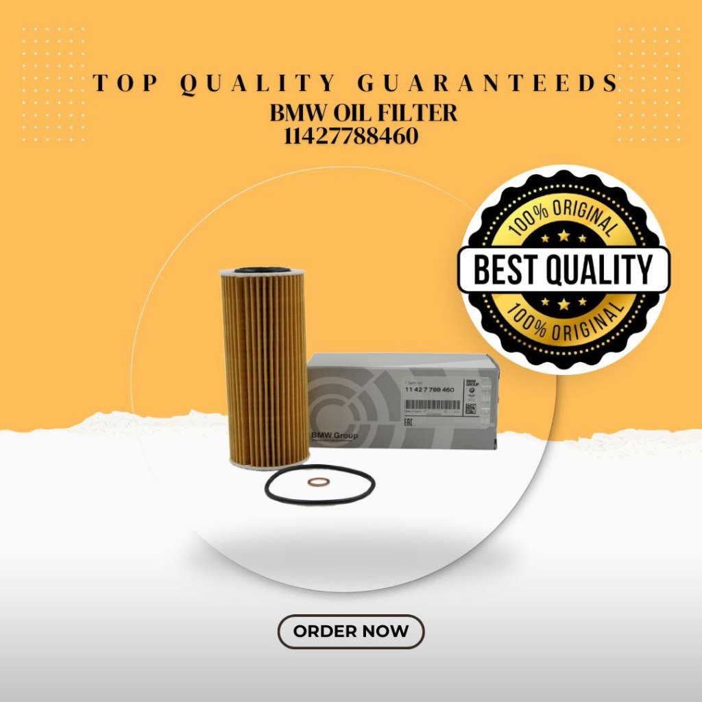 11427788460 กรองน้ํามันเครื่อง BMW M57 3.0 X5 X6 E70/E71 530D 525D E60 E46 E90 E53 11427788461