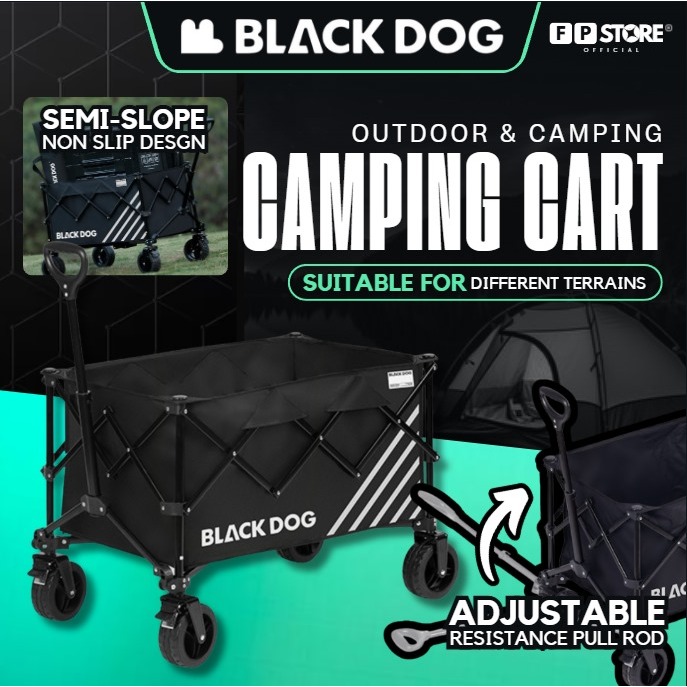 BLACKDOG Wagon Khemah Camping Trolley Cart Outdoor Camp Car Picnic แบบพกพาพับได้ Wagon