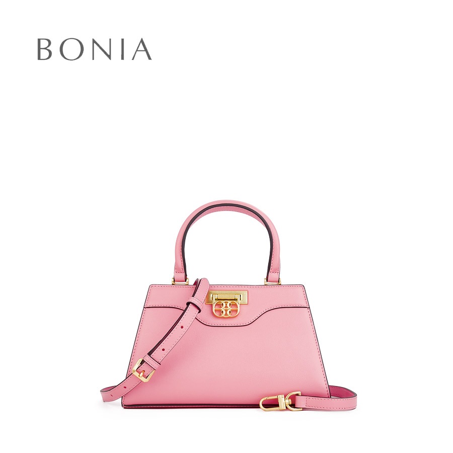 Bonia Light Pink Tonina Satchel Bag Beg Satchel