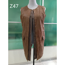 Z47 PREMIUM PRELOVED SUEDE LEATHER LONG VEST
