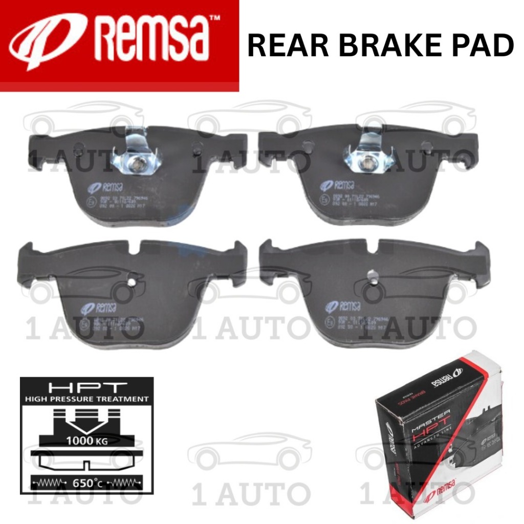 REMSA MASTER HPT SPAIN REAR BELAKANG BRAKE PAD BMW E71 35iX E63 645Ci E82 1M 3.0 E93 M3 4.0 E60 M5 E