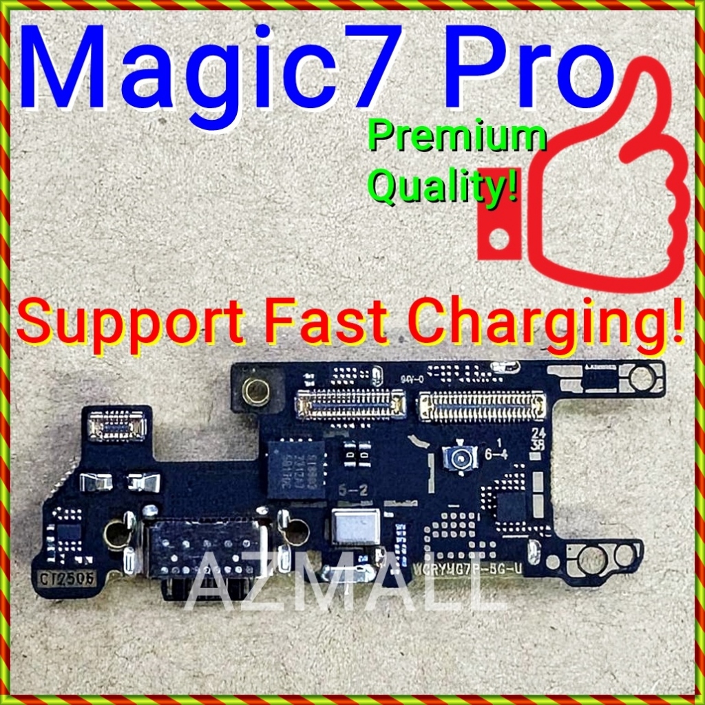 NEW SIM Slot บอร์ดพอร์ตชาร์จ MIC Ribbon Honor Magic7 Pro / Magic 7 / PTP-N49