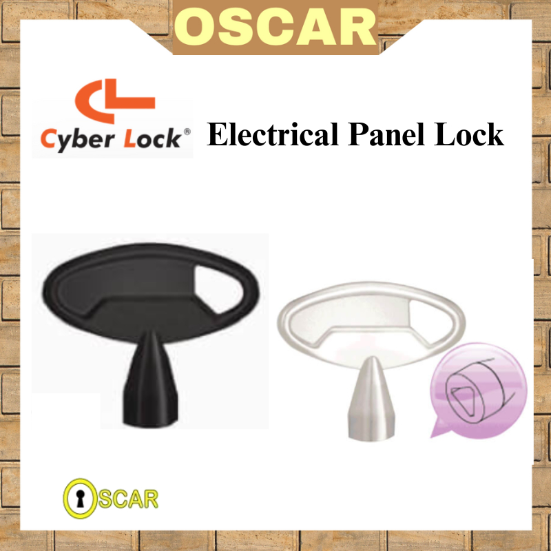 Cyber ล็อคแผงไฟฟ้า K-078-03/04 สีดํา/เงิน