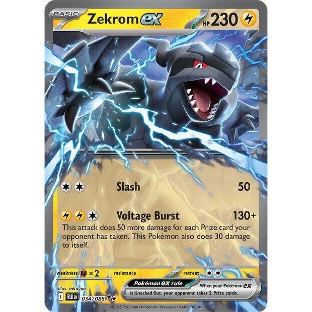 กล่องเทรนเนอร์ Pokemon elite ETB EX RR Genesect ex Zekrom ex Jellicent ex 034/086 - SV: Black Bolt W