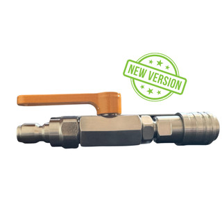 MACS High Pressure Washer Ball Valve Kit 1/4" Self Locking Quick Connector with 3/8 360°Degree Swivel Anti Kink Swivel