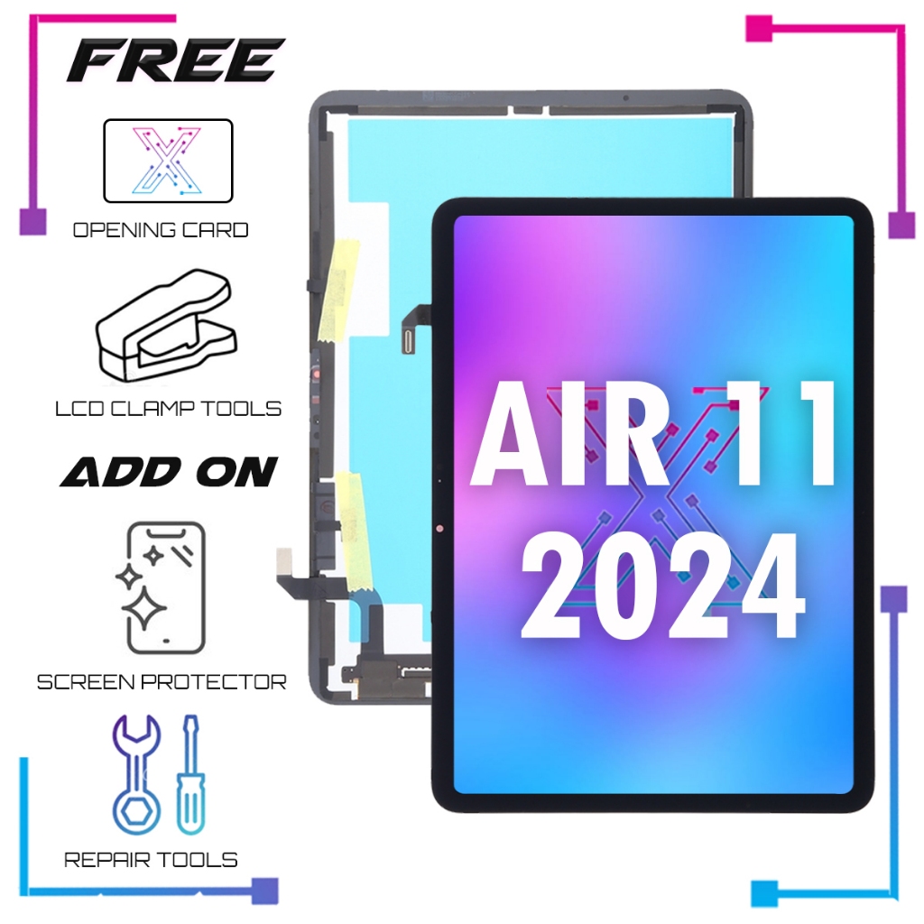หน้าจอ LCD สําหรับ PAD AIR 11 2024 A2902 A2903 A2904 (พร้อมหน้าจอสัมผัส)