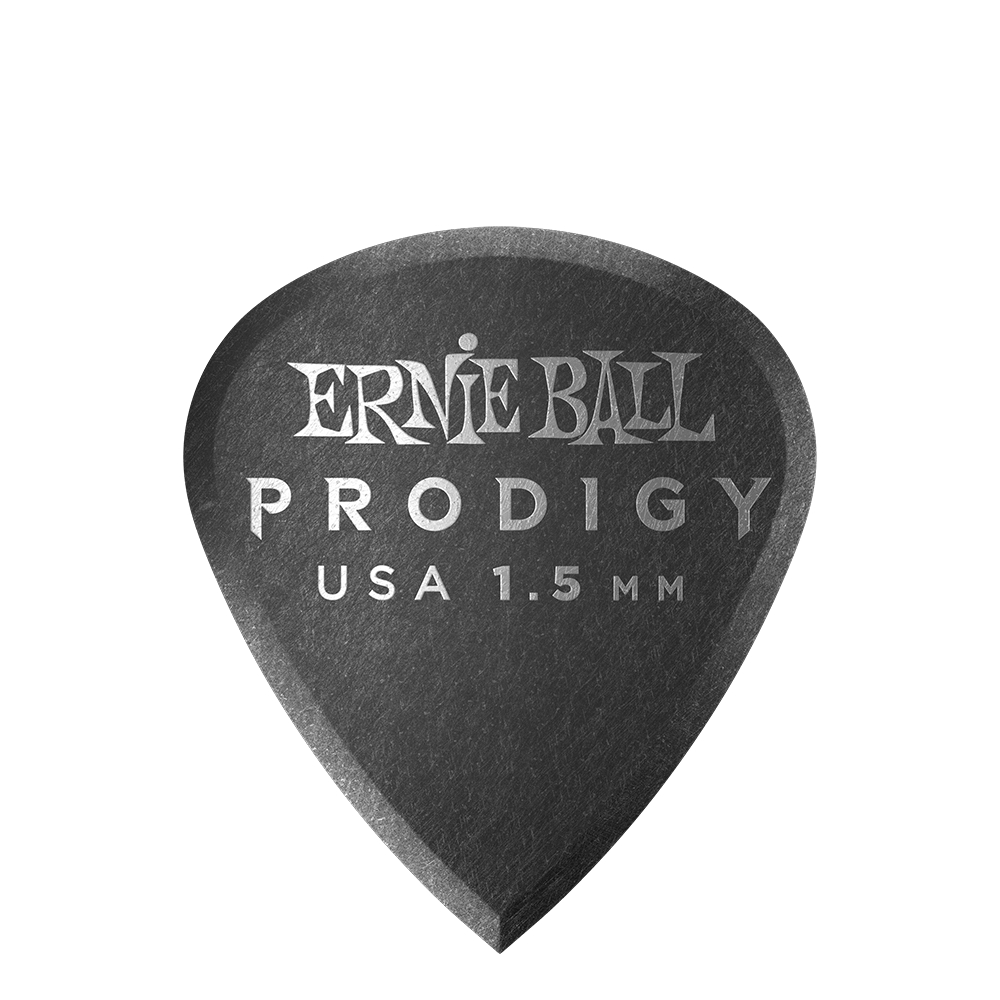 Ernie Ball P09200 Prodigy Guitar Picks - Mini 1.5mm Black - 6 Pack