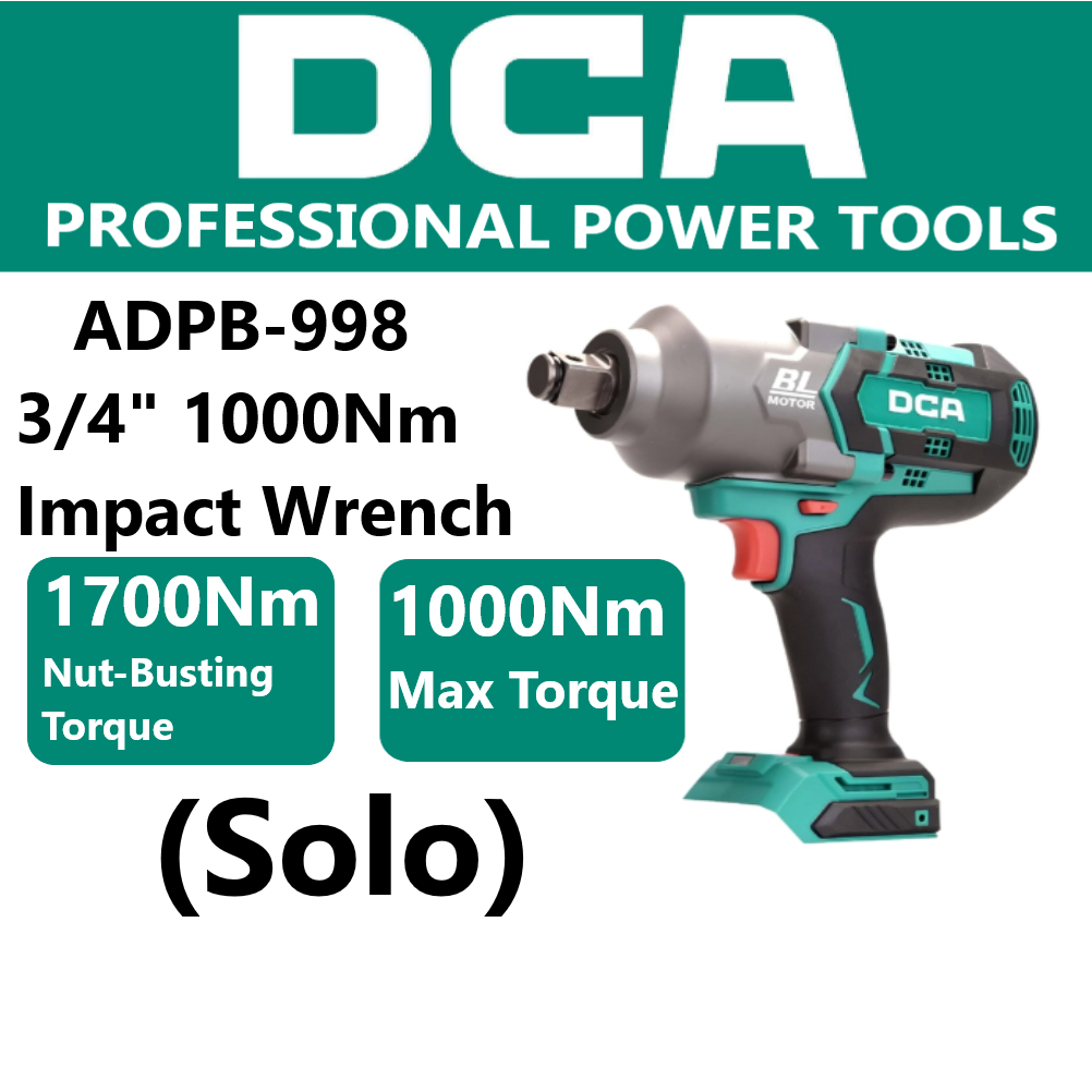 DCA ADPB998 1000Nm 20V 3/4" ประแจผลกระทบ ADPB-998 ADPB-998z Solo