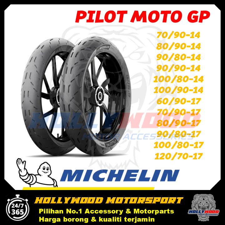 MICHELIN PILOT MOTOGP TAYAR TUBELESS TIRE 17 14 60/90-17 70/90-17 80/90-17 90/80-17 120/70-17