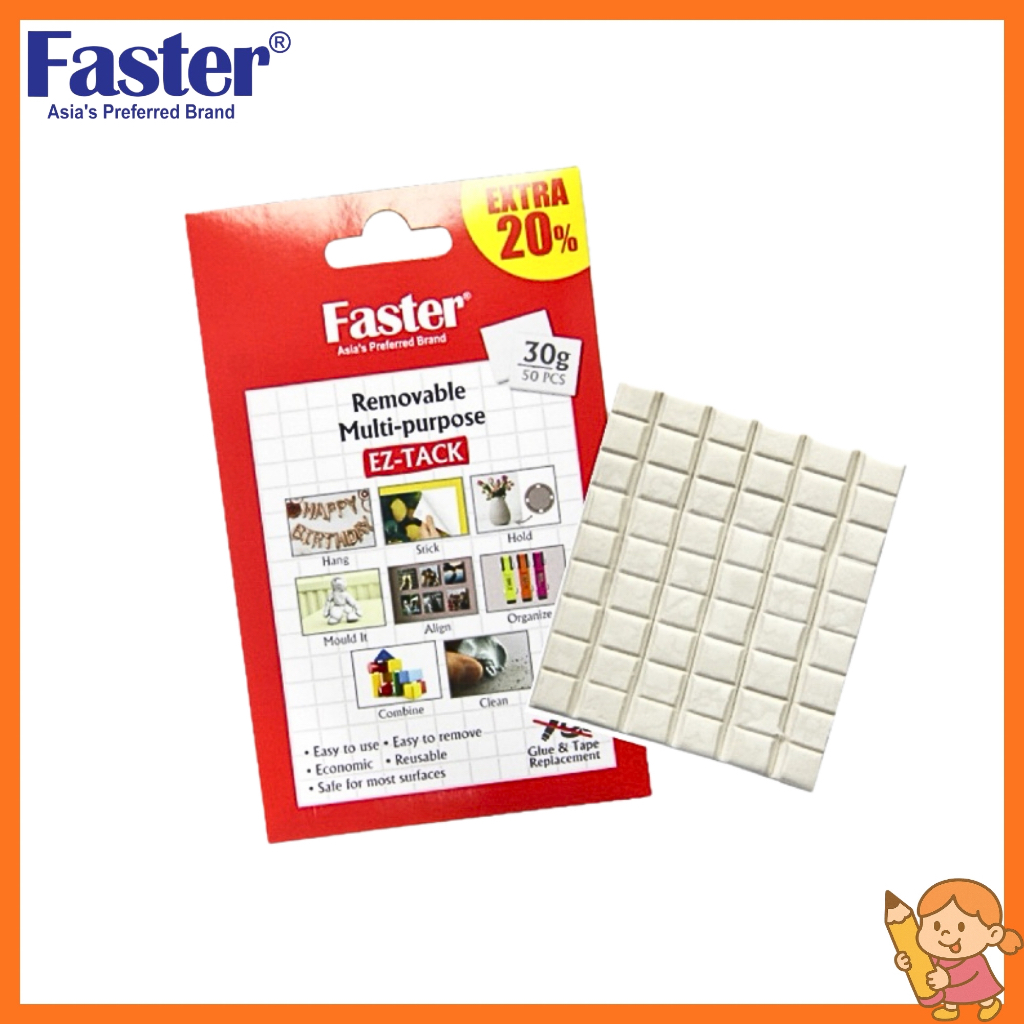 เร็วขึ้น ADHESIVE TACK-IT / เร็วขึ้น TACK IT ET-F-30G [ 30G/ 50PCS ]