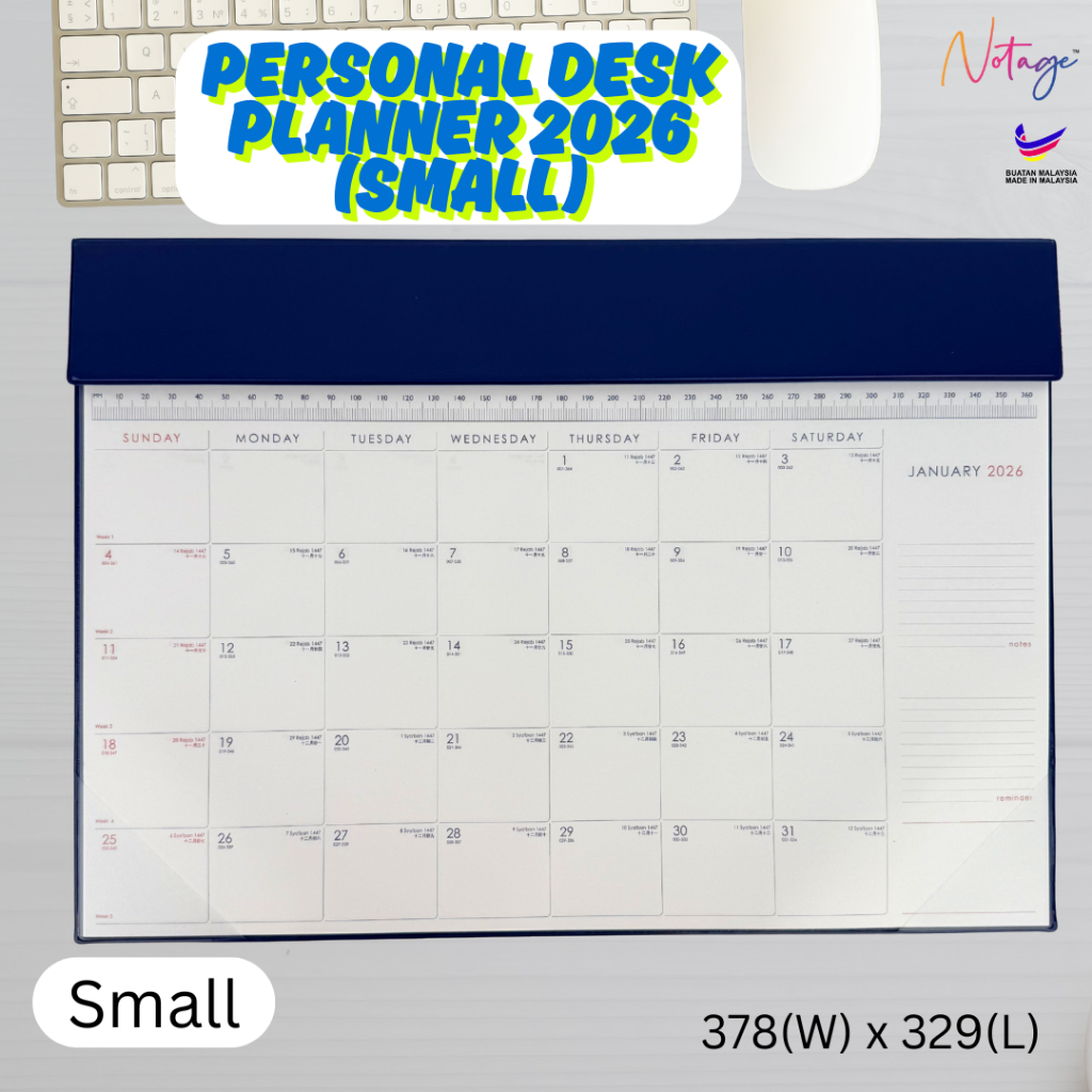 [ขนาดเล็ก] ตารางวางแผน2026วางแผนโต๊ะส่วนตัวรายเดือนสํานักงานตารางออแกไนเซอร์วางแผนปฏิทินไดอารี่ปกพีวีซี พีดีพี
