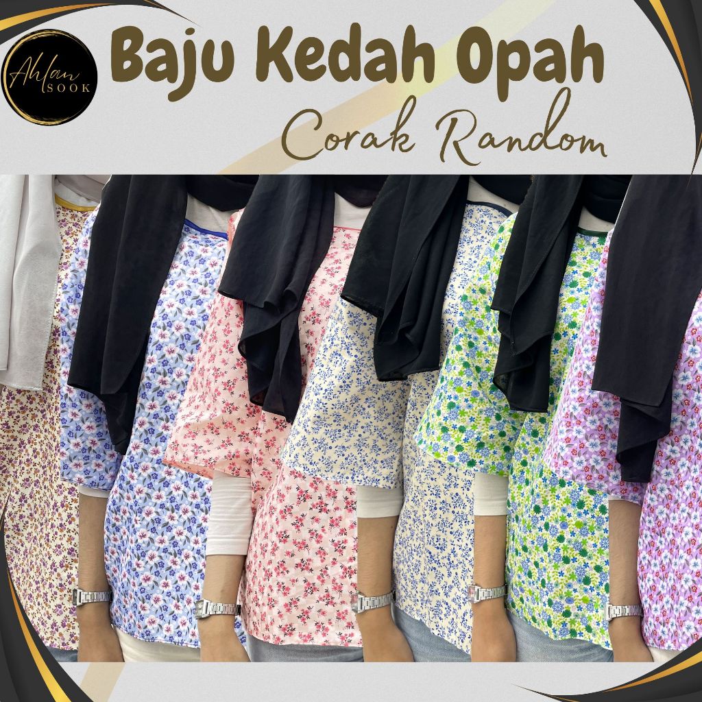 Baju Kurung Kedah Opah สุ่มลาย