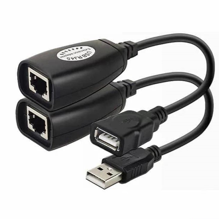 USB EXTENDER สายเคเบิลขยาย Rj45 50m USB 2.0 ชายหญิง CAT6 CAT5E RJ45 LAN Ethernet เครือข่าย Repeater 