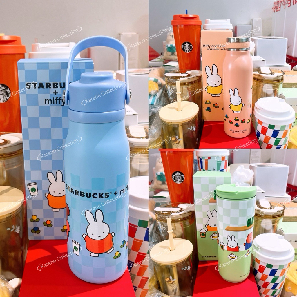 Starbucks x Miffy Boris 23rd Anniversary Exclusive 2025 Collection SS ขวด 尼印 星巴克米 文胸联名 Series สแตนเล
