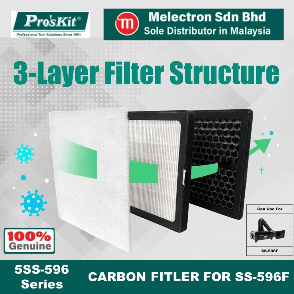 ProsKit 5SS-596 Series ไส้กรองคาร์บอน SS-596F (ฉัตร 2/3)