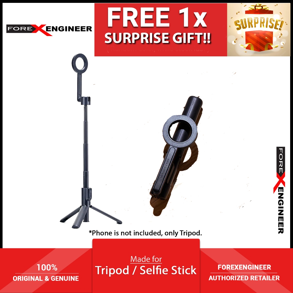 ADAM Elements SELFIE II Magnetic Wireless Bluetooth ขาตั้งกล้อง Selfie Stick ขยายได้ถึง 80 ซม.