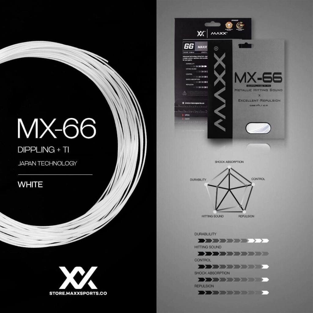 MAXX MX-66 BADMINTON RACQUET STRING