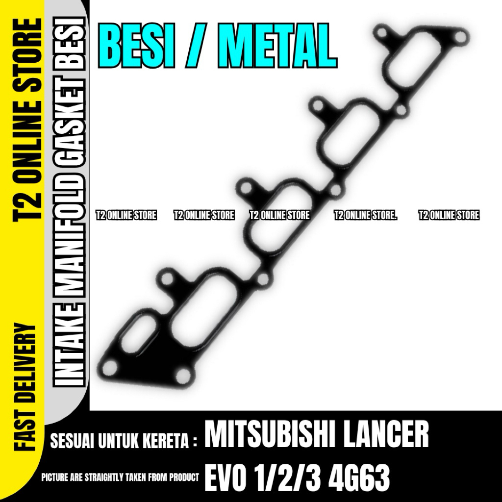 T2 Mitsubishi EVO 1, EVO 2, EVO 3, 4G63, 4G63-T ปะเก็นไอดีโลหะ BESI