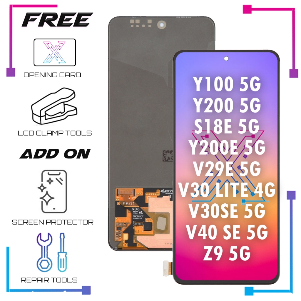Lcd สําหรับ Vivo Y100 5G/ Y200 5G/Y200E 5G /S18E 5G/V29E 5G / V30 LITE 4G / V30SE 5G / V40 LITE V40 