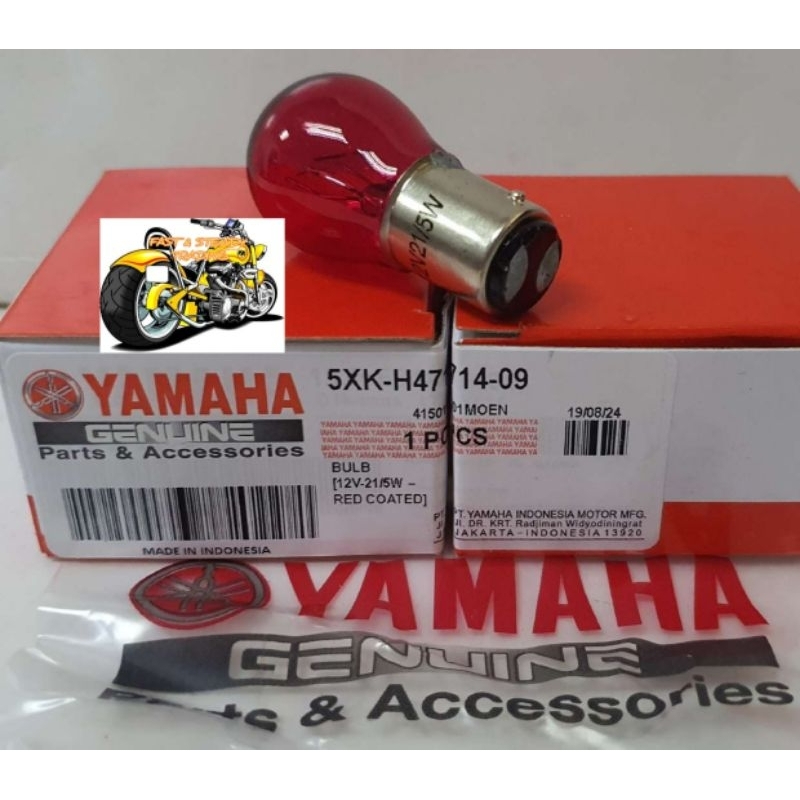 OEM TAIL LAMP LIGHT BULB Y125ZR Y125 125Z RED COATED BULB Y125ZR TAIL LAMP BULB 125ZR MERAH MENTOL B