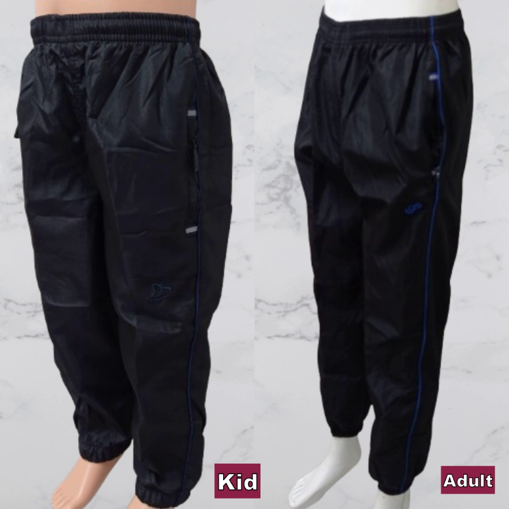 SFS Unisex Track Suit Zip Pocket Tapered Leg Jogger Zip Pocket Kids - Adult Seluar Sukan Cekak Size 