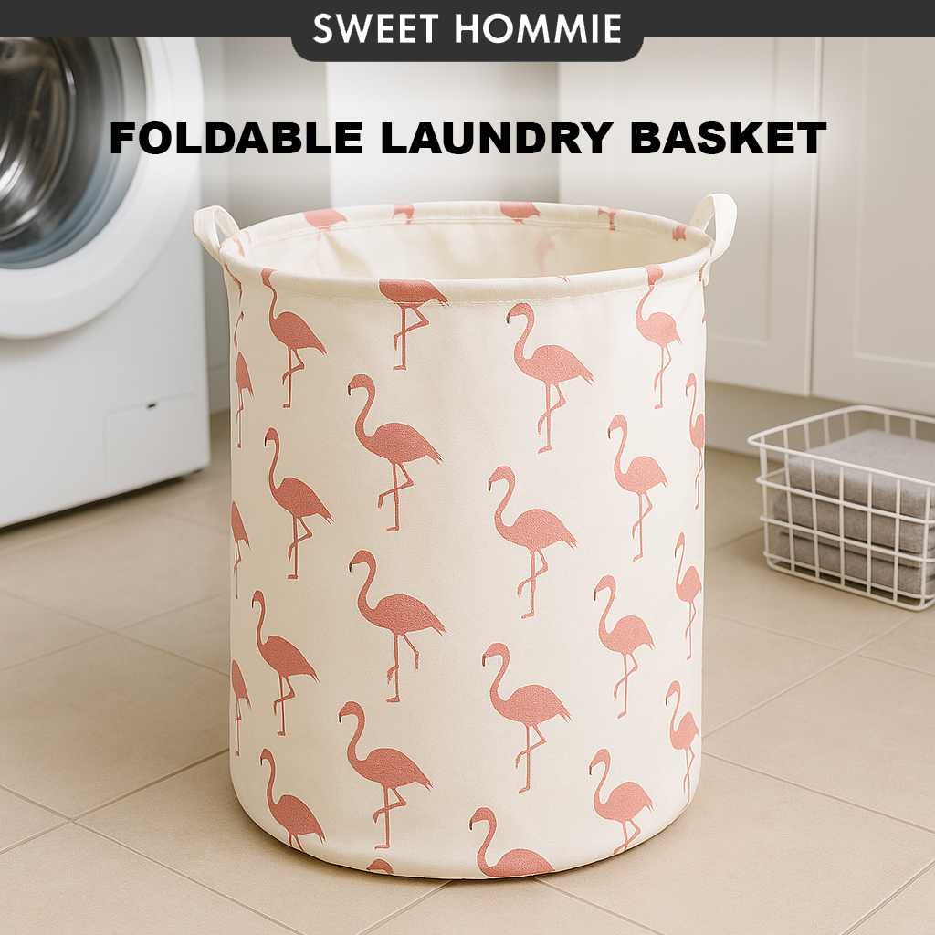 Foldable Laundry Basket Storage Bag Clothes Storage Organizer Bag Bakul Baju Laundry Bag Basket