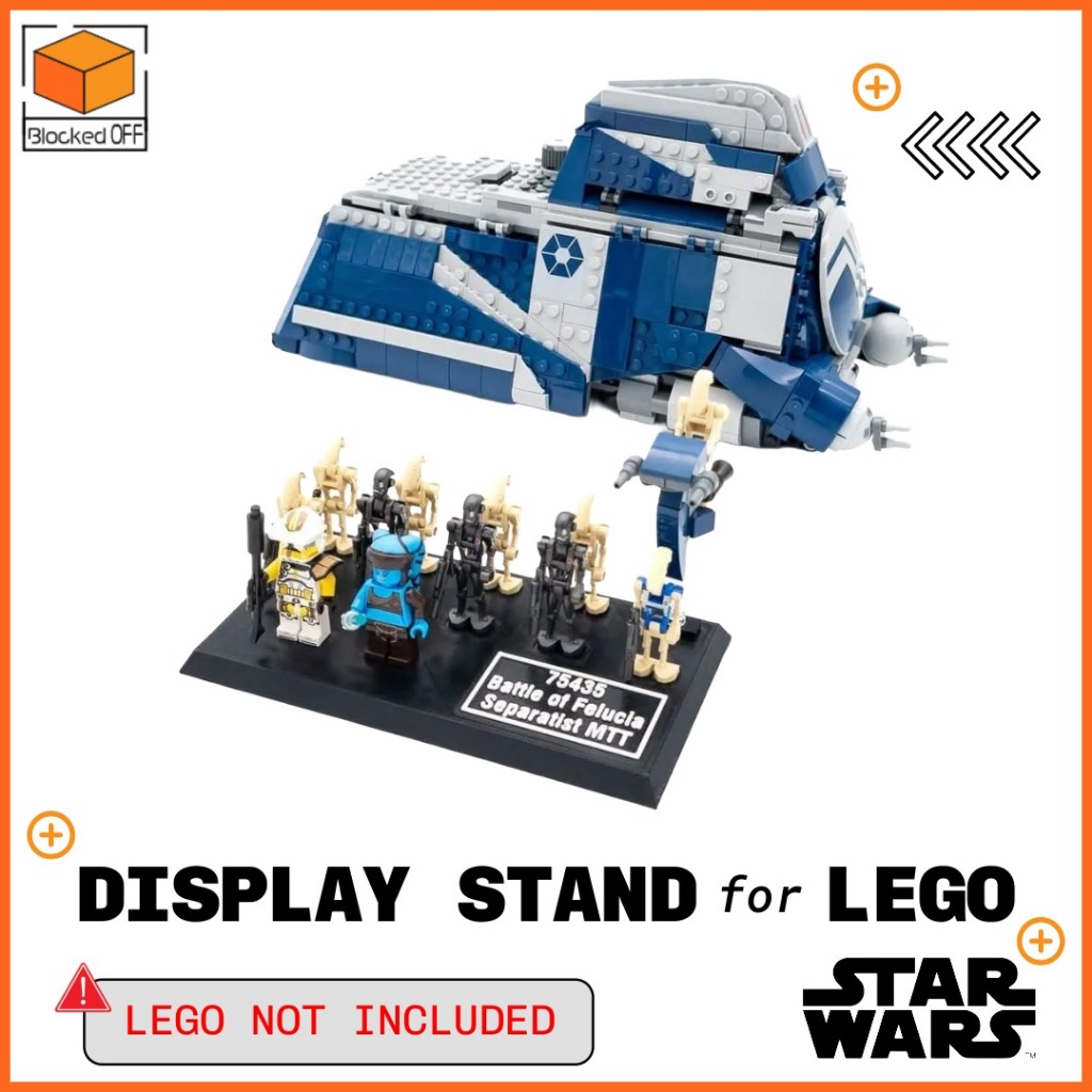 ขาตั้งจอแสดงผลสําหรับ Lego Star Wars Battle of Felucia Separatist MTT (75435)