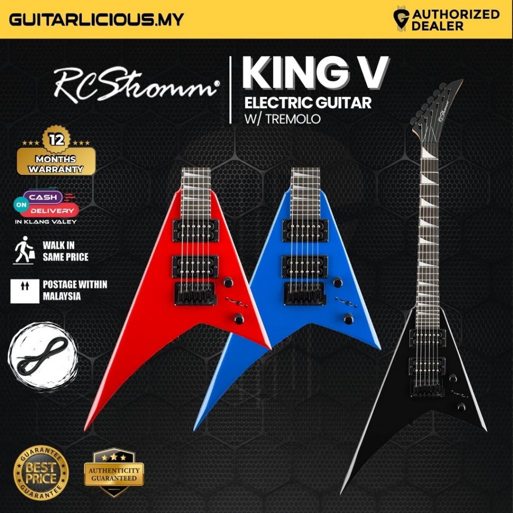 กีตาร์ไฟฟ้า RCStromm King V V-Series V2 พร้อม Tremolo ( King V V / V-Series / V2 )