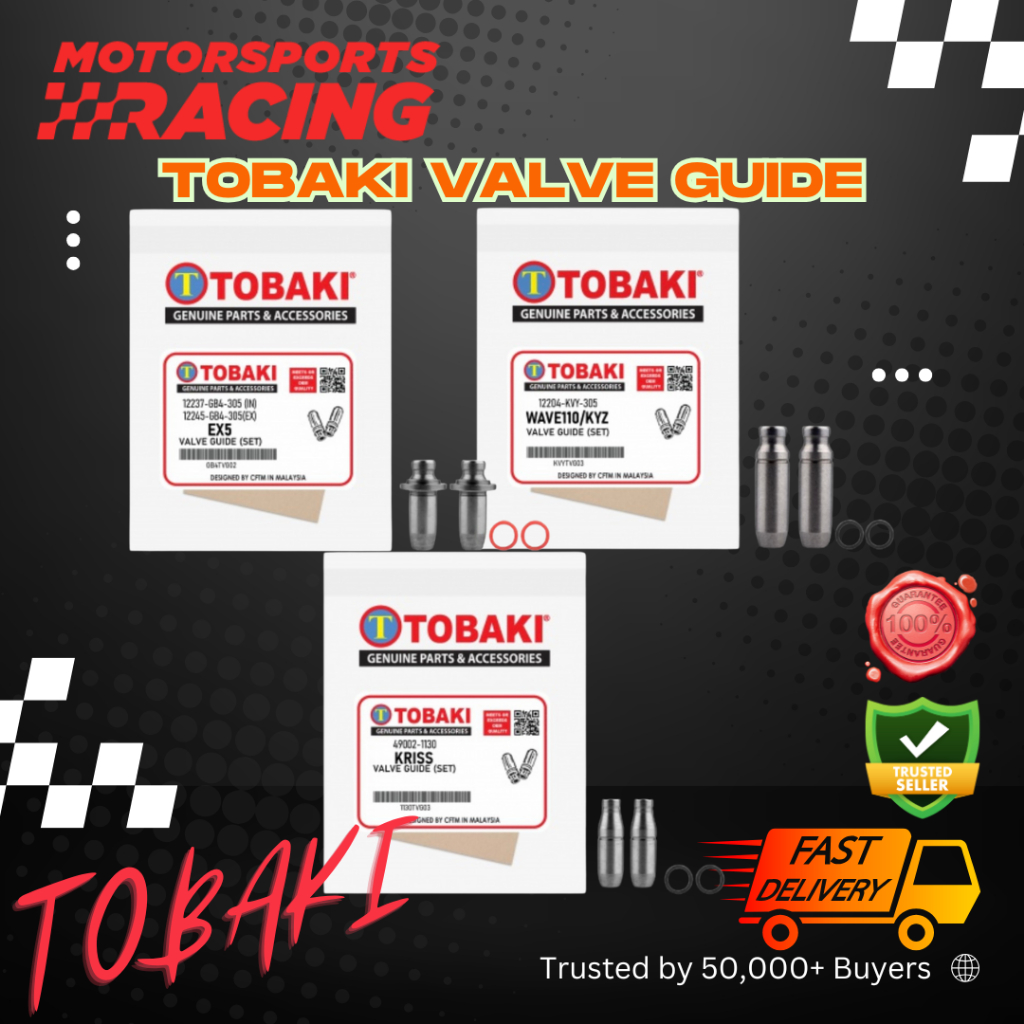 SRL115/SRL/SRE/SRL115 FI TOBAKI VALVE GUIDE SET STANDARD STD BUSTS YAMAHA 110 115 LAGENDA SRL115FI