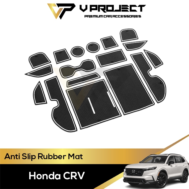 Honda CR-V CRV RS 2023 - 2025 ตกแต่งภายใน แผ่นยางกันลื่น V Project อุปกรณ์ตกแต่งรถยนต์