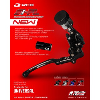 MASTER BRAKE PUMP S1 - FL RCB RH / LH 14MM 17MM BLACK SILVER BLUE RED ANODISED KIRI / KANAN