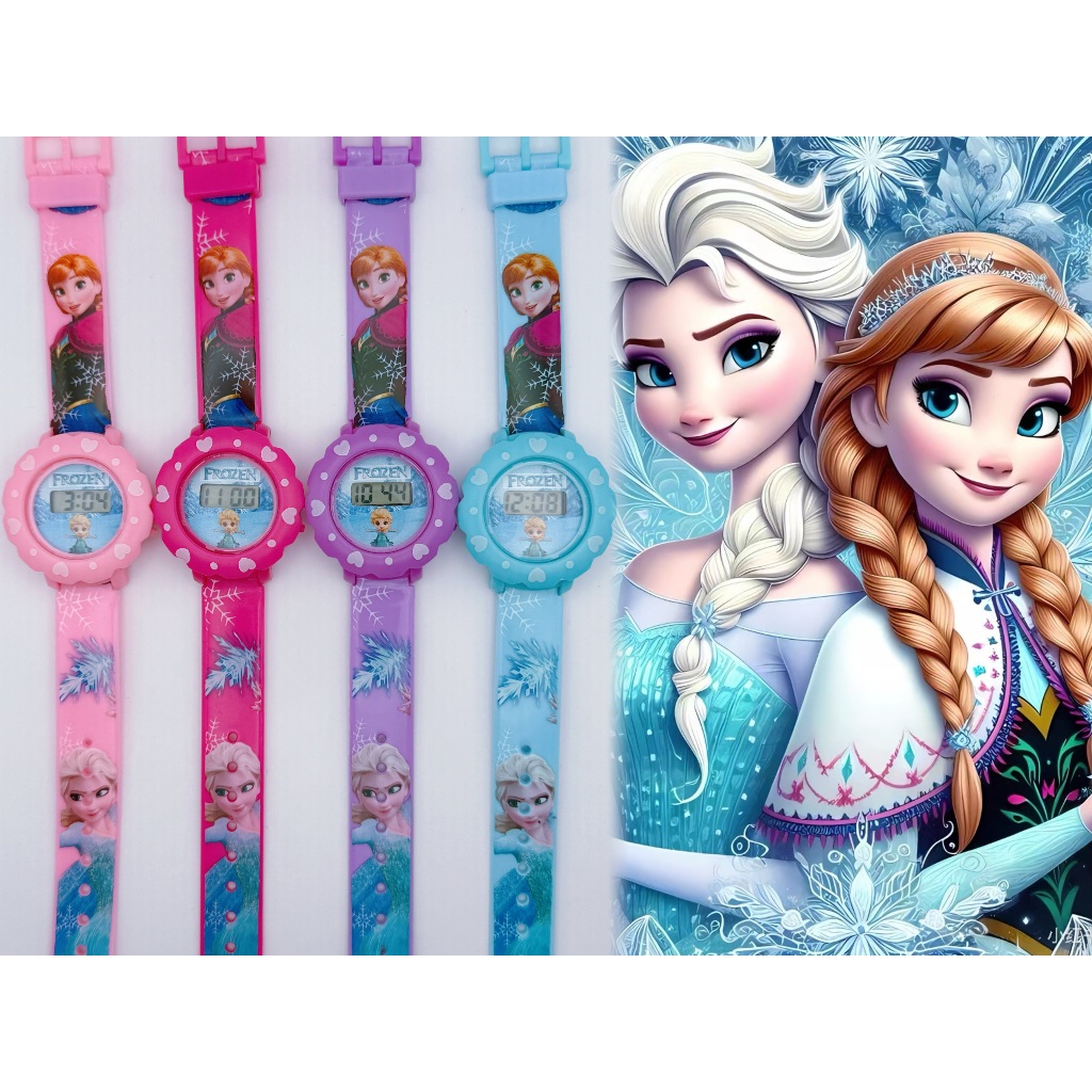 (K96) Jam Tangan Frozen Budak / Girls นาฬิกาเด็กลายการ์ตูนน่ารัก