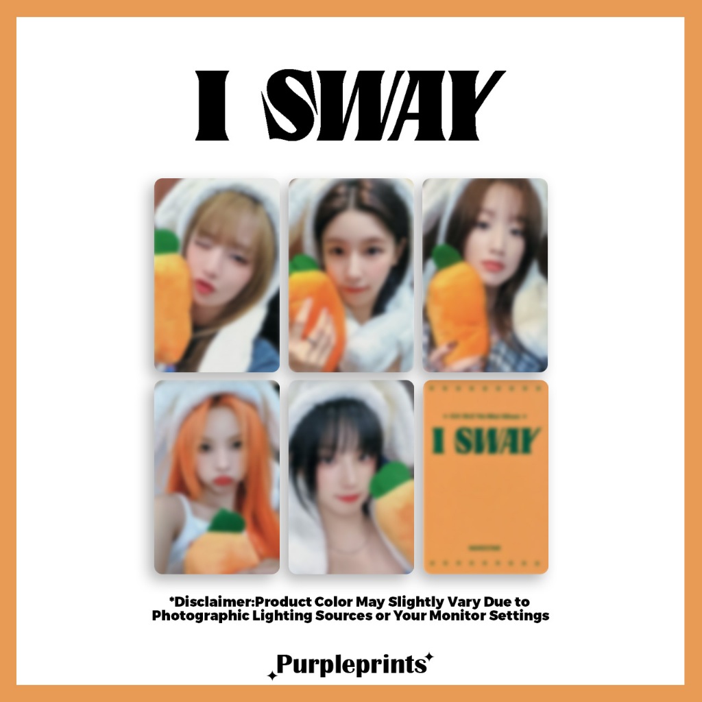 (G) 1-DLE I SWAY โฟโต้การ์ด Kpop Fanmade ที่ไม่เป็นทางการ