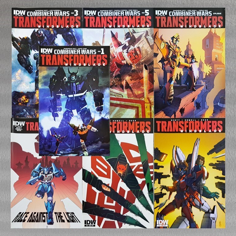 Transformers Windblade Combiner Wars 7/7 Complete Set (IDW Publishing IP) Marghread Scott, Sarah Sto