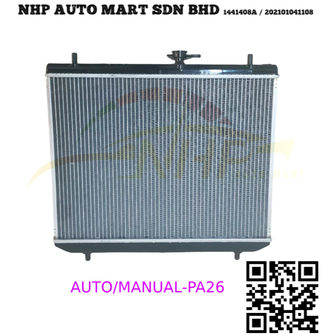 TOYOTA AVANZA 2004-2010 1.3 1.5 F601 F602 RADIATOR AUTO/MANUAL PA16 PA26 ใหม่ 100%