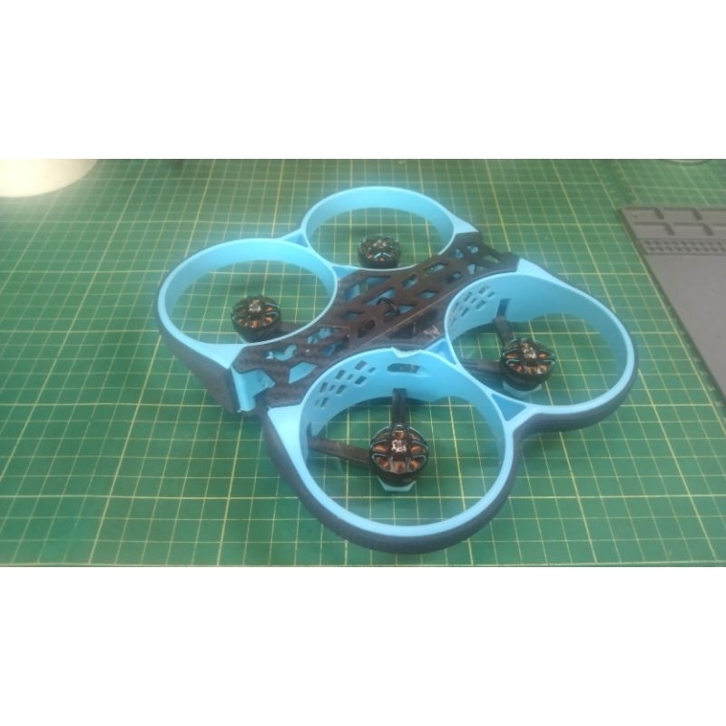 FPV 3 นิ้ว cinewhoop สัตว์เลื้อยคลาน cloud frame kosong พร้อมมอเตอร์