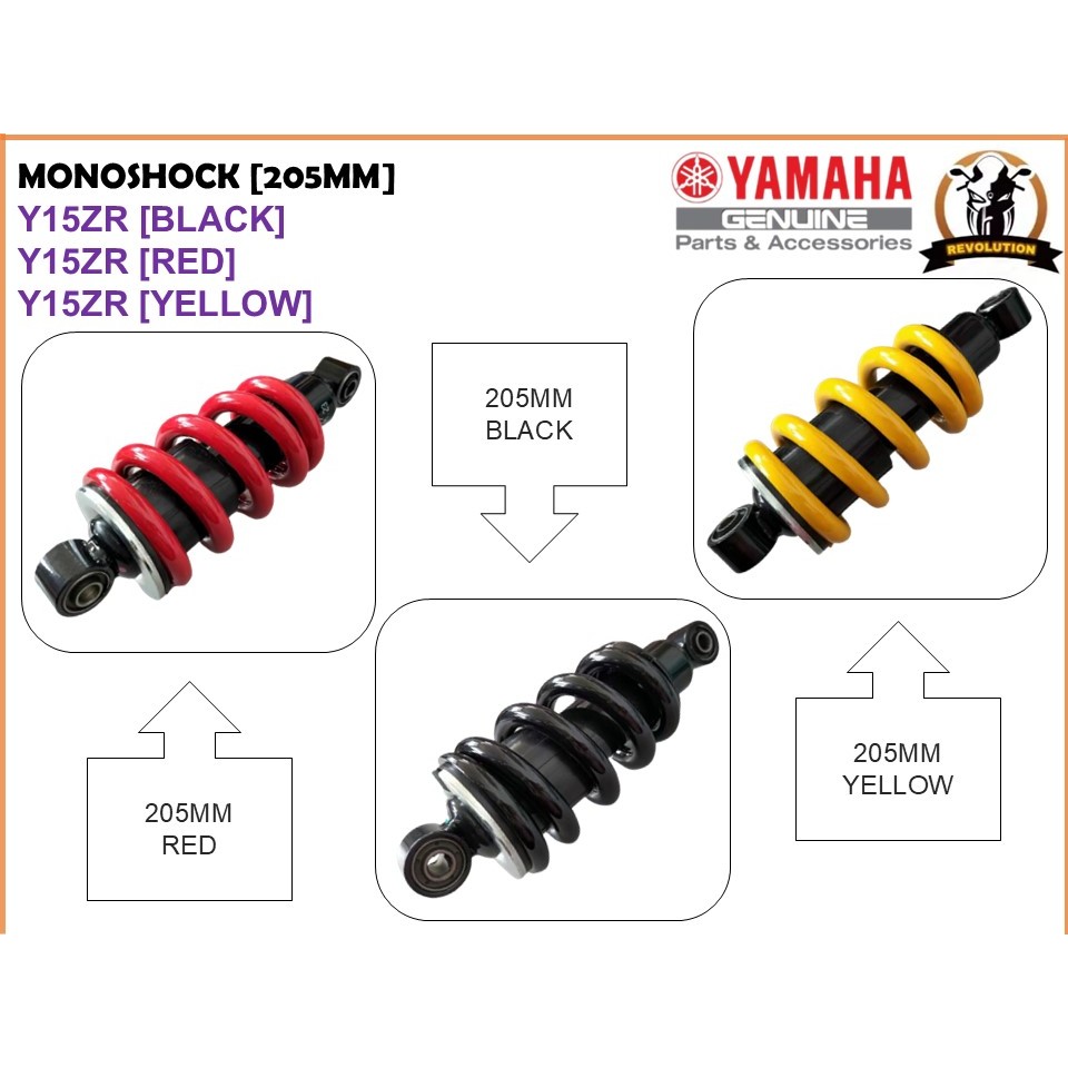 Monoshock 205mm ABSORBER REAR YAMAHA SOBAR Y15ZR LC135