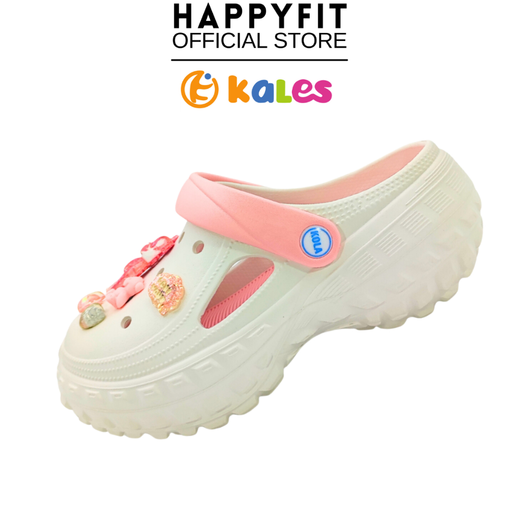 Kola 5116 รองเท้าแตะสุภาพสตรี Wedges Heels 3-4 cm Kasut Perempuan Soft EVA สุ่ม Jibbitz