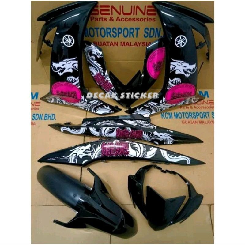 สติ๊กเกอร์ LC V8/LC 135 V8 NAGA CHOI / DRAGON/ CHROME LC V8/LC V8 ANIME/GAME/SAYU OGWARA