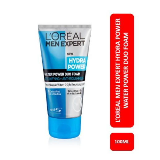 Loreal MEN EXPERT HYDRA POWER WATER POWER DUO FOAM 100ML [ EXP 02/2025 ]